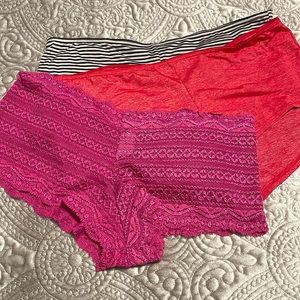 Victoria Secret Boy Shorts & Body Brief Panty